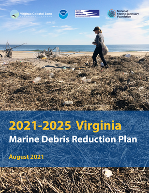 cover page of 2021-2025 Virginia Marine Debris Reduction Plan issued August 2021